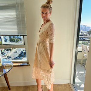 Free People Lace Midi Dress